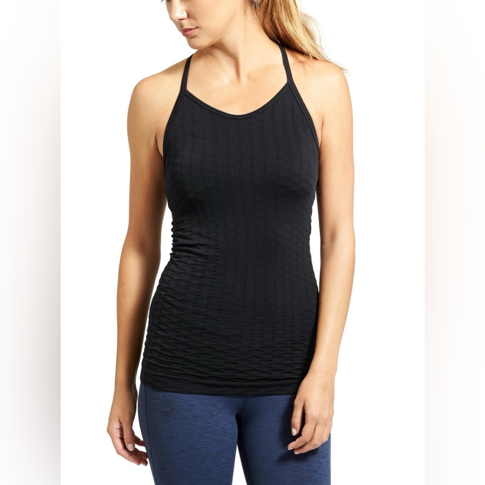 Athleta Sweat Life Black Tank Top